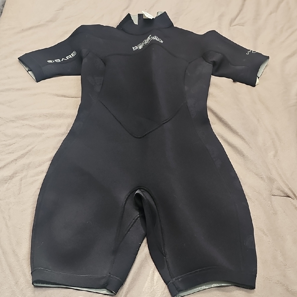 Black Short Sleeve Wetsuit
